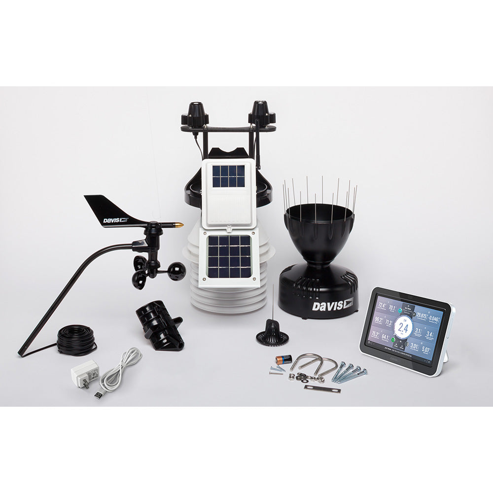 Davis Vantage Pro2 Wireless Weather Station w/WeatherLink Console, 24hr Fan Aspirated Radiation Shield, UV & Solar Sensors